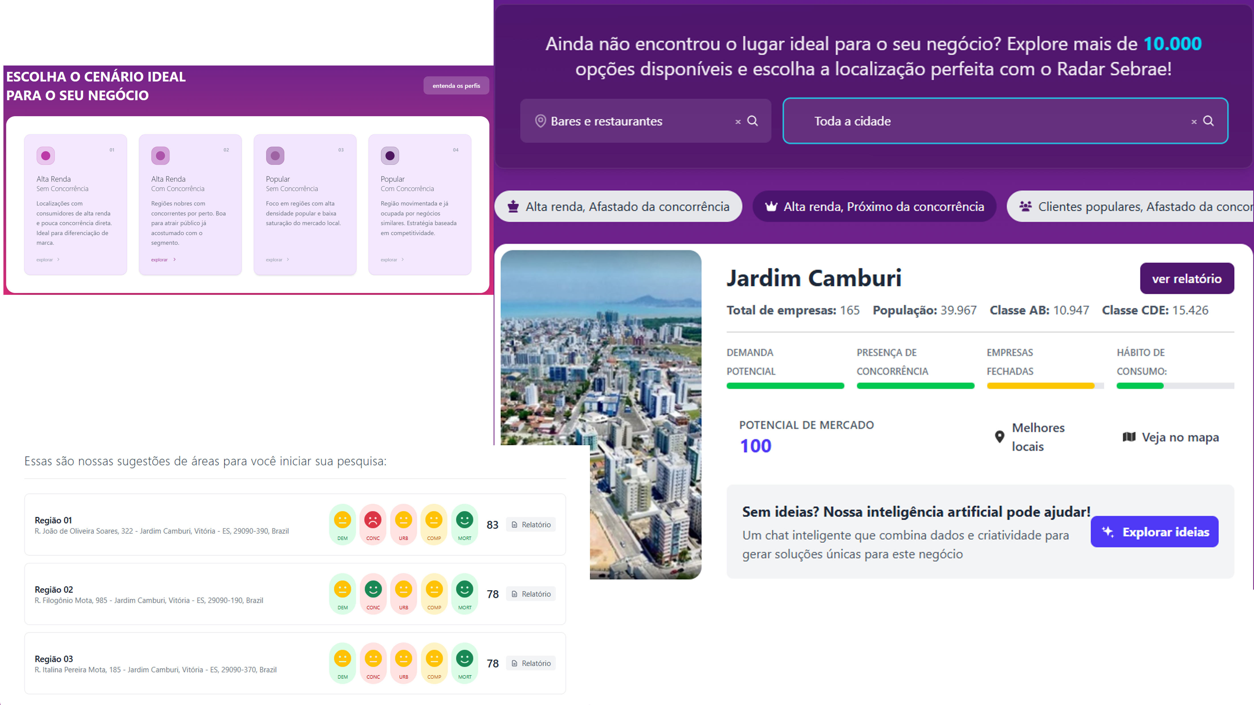 Descubra local ideal para seu negócio
